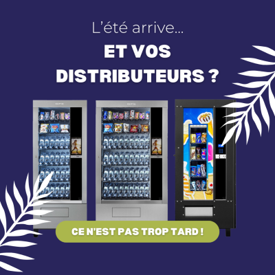 Préparez vos points de vente pour l'été : des distributeurs automatiques prêts à l'emploi avec GPE Distribution.